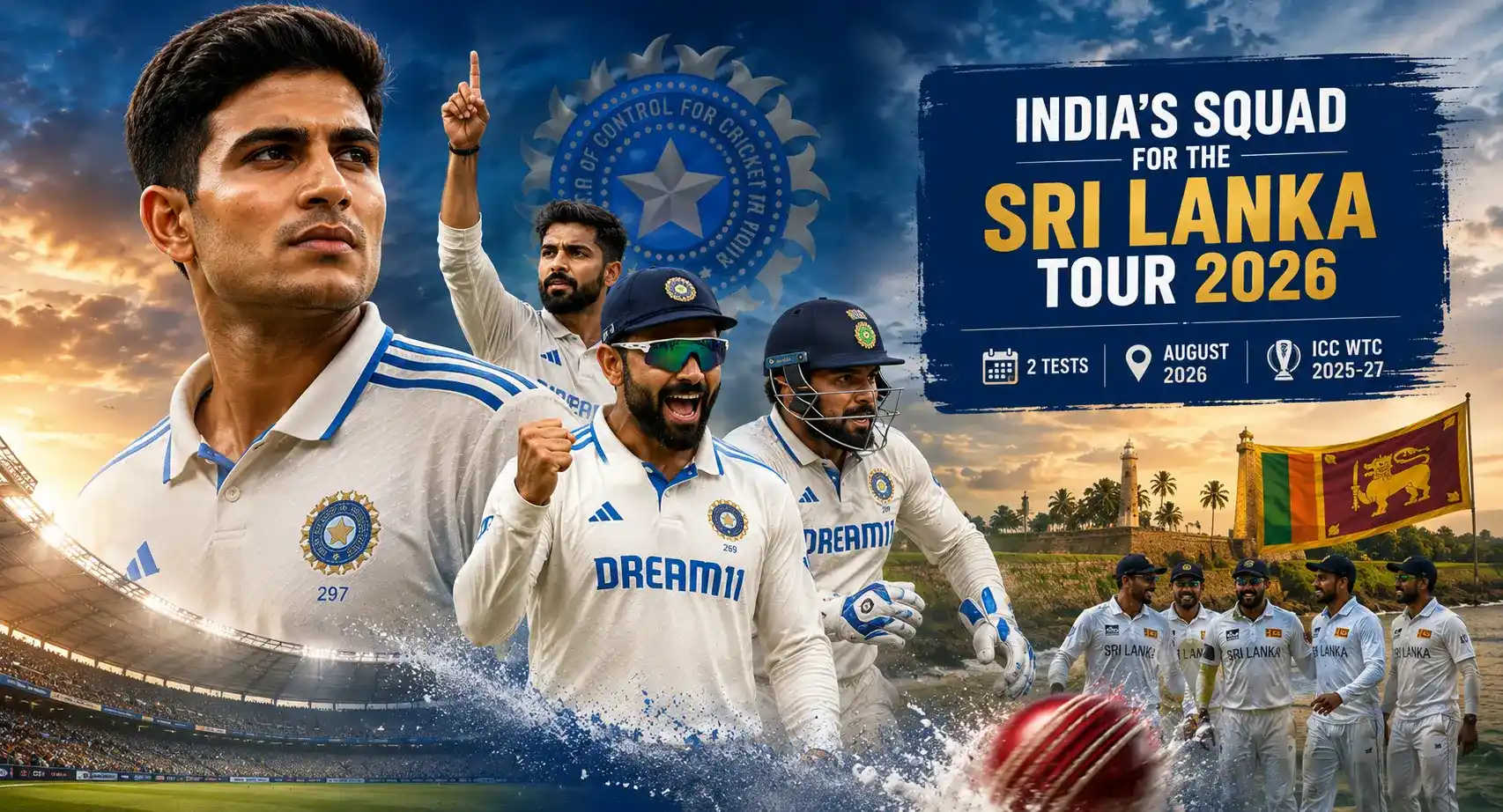 India’s Squad for the Sri Lanka Tour Announced 2026